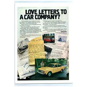 1979 Volvo 244 Sedan Vintage Print Ad Sweden Swedish Car Company Wall Art Photo